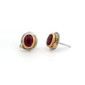 Ruby & 14k Post Earrings - Q Evon Fine Jewelry