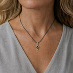 Black Diamond & 14k Pendant with Diamonds