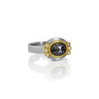 Black Diamond & 14k Ring with Diamonds
