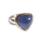Silver Tanzanite and 14k Ring