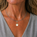 Coin Pearl on Triple Silver Strand