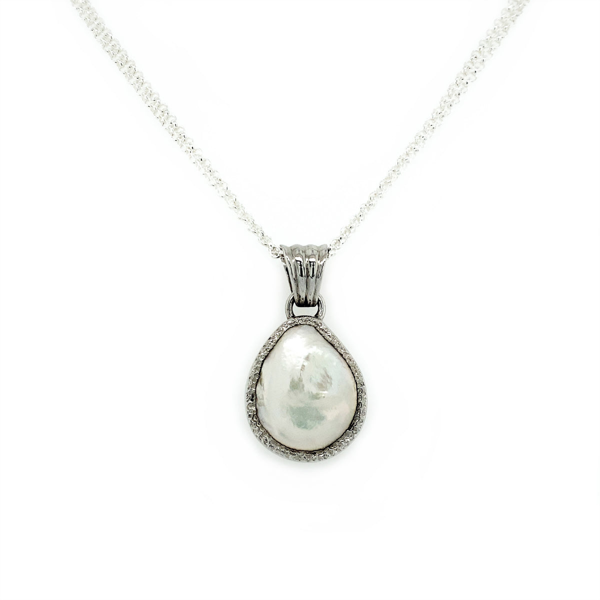 Silver Baroque Pearl Pendant - Q Evon Fine Jewelry