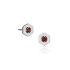 Origins Birthstone Post Earrings - Silver