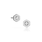Origins Birthstone Post Earrings - Silver
