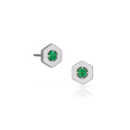 Origins Birthstone Post Earrings - Silver