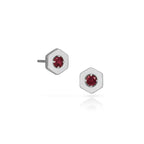 Origins Birthstone Post Earrings - Silver