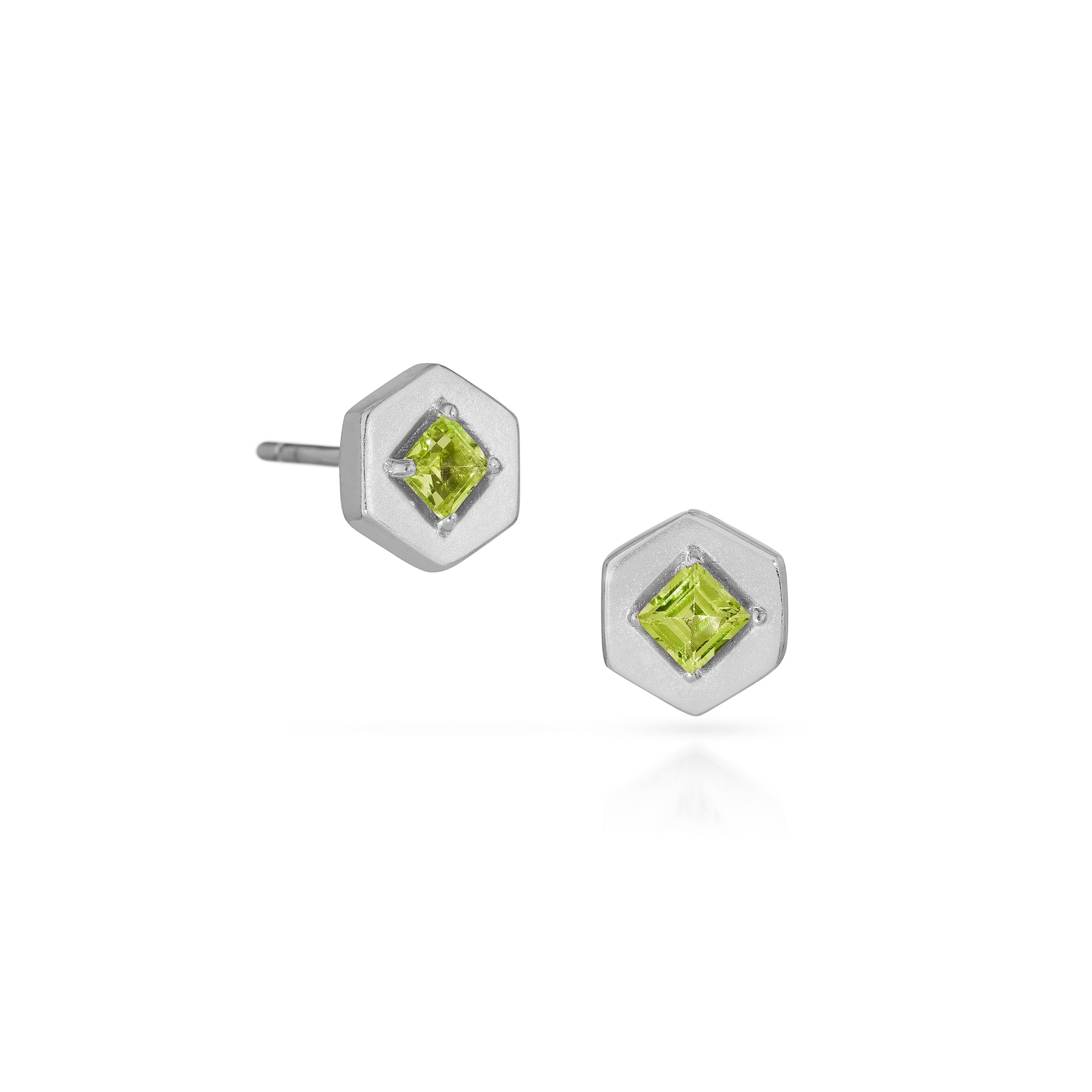 Origins Birthstone Post Earrings - Silver