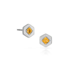 Origins Birthstone Post Earrings - Silver