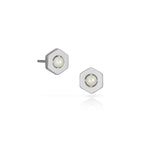 Origins Birthstone Post Earrings - Silver