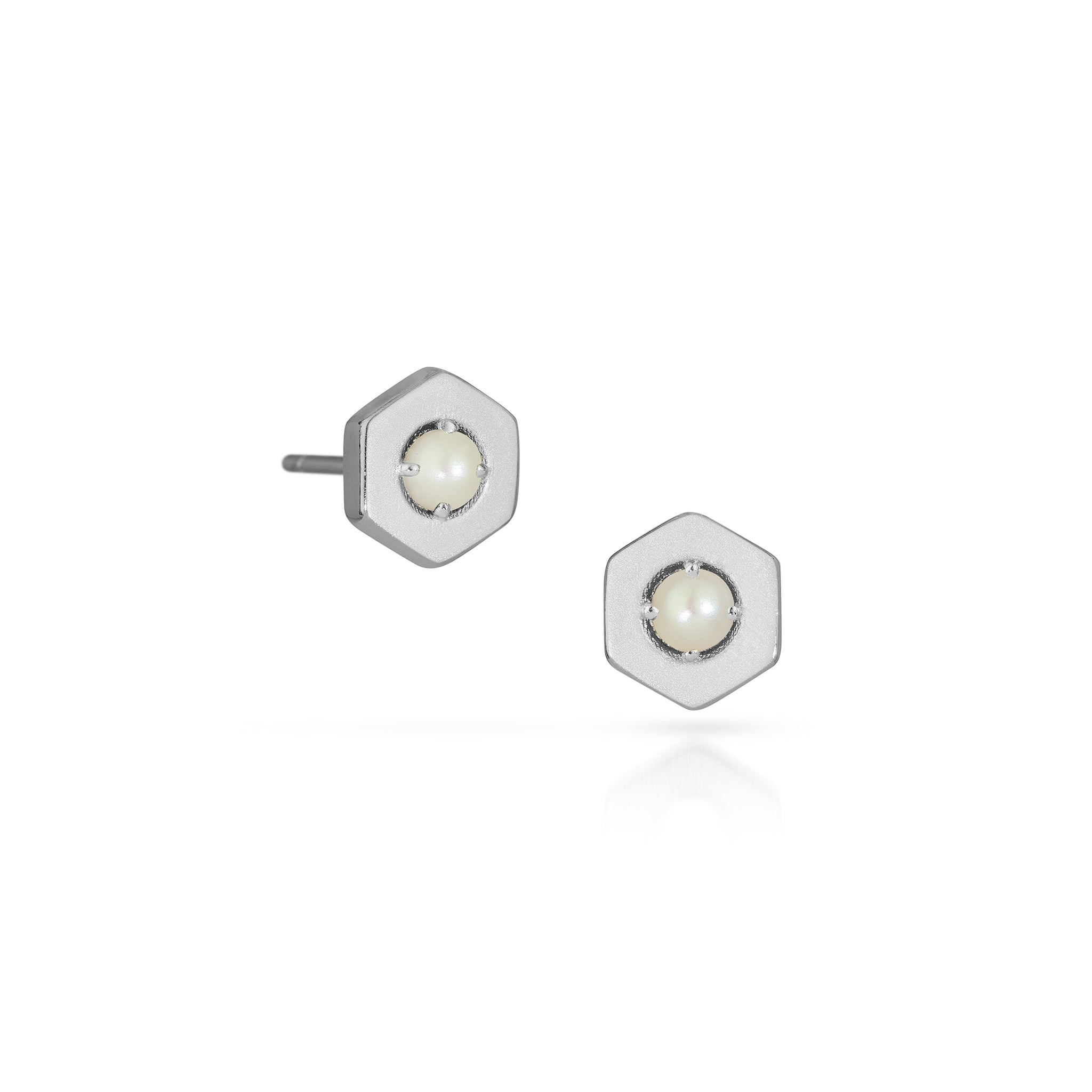 Origins Birthstone Post Earrings - Silver