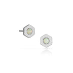 Origins Birthstone Post Earrings - Silver
