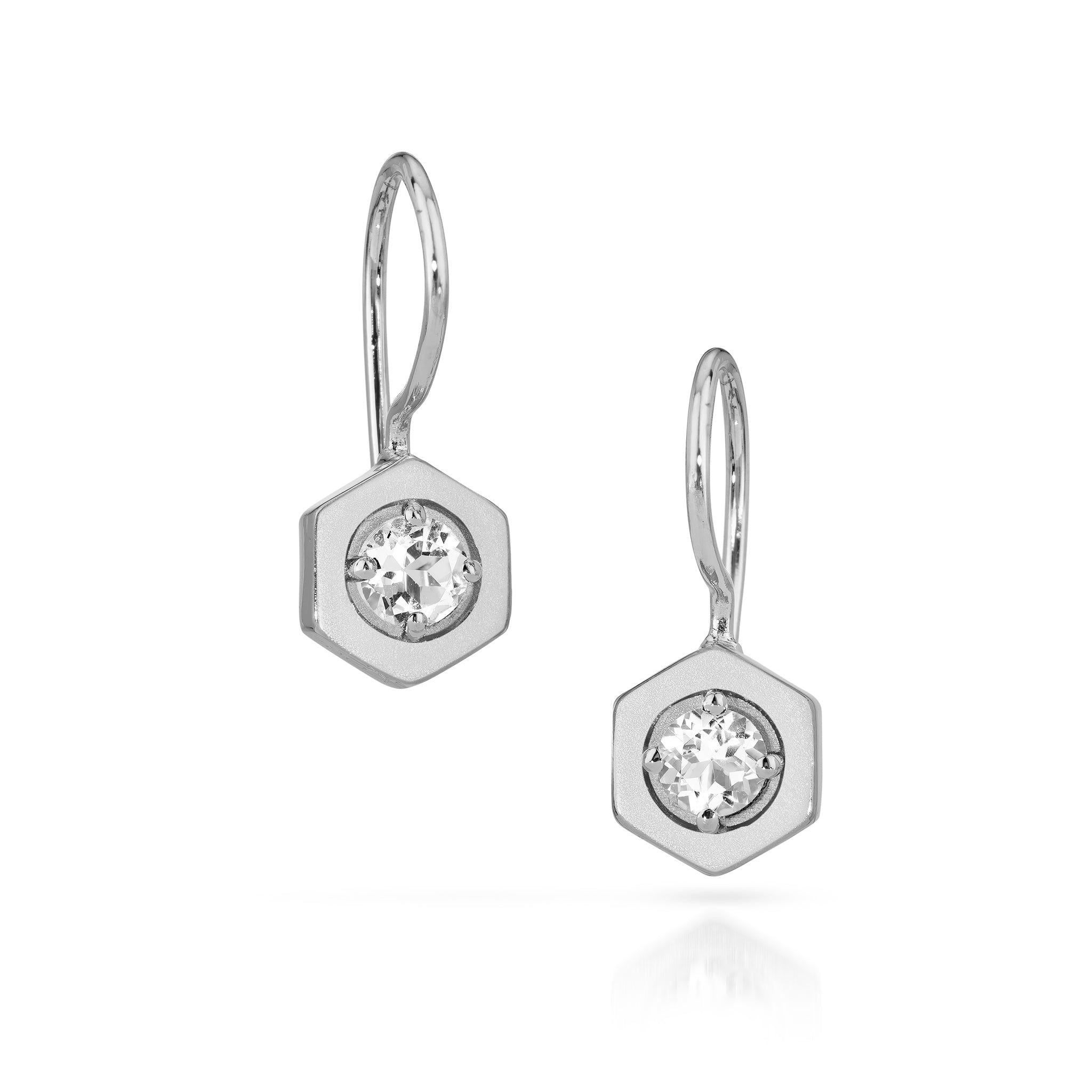 Origins Birthstone Wire Earrings - Silver
