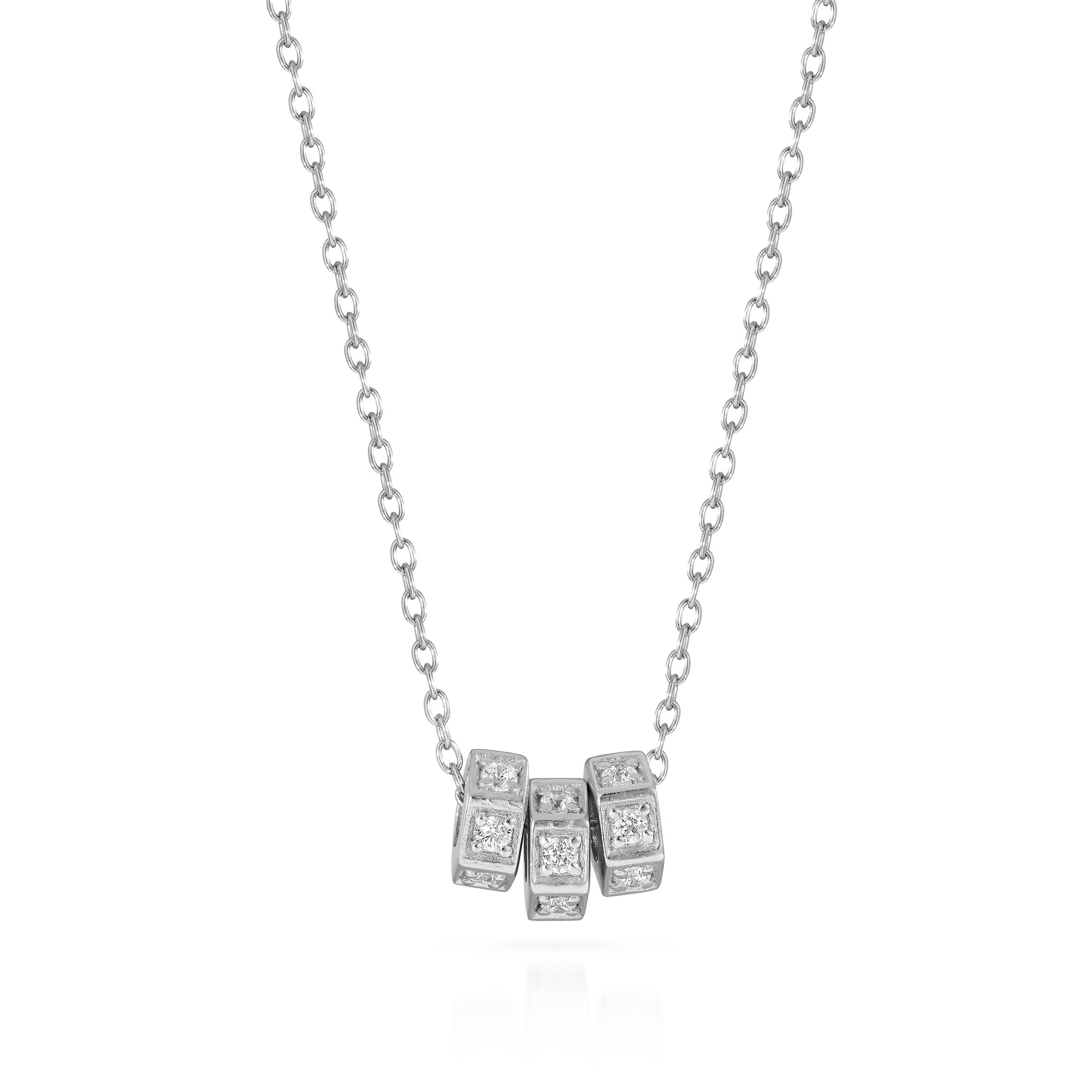Origins Spacers Bespoke Necklace -Silver