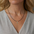 Black Diamond & 14k Pendant with Diamonds