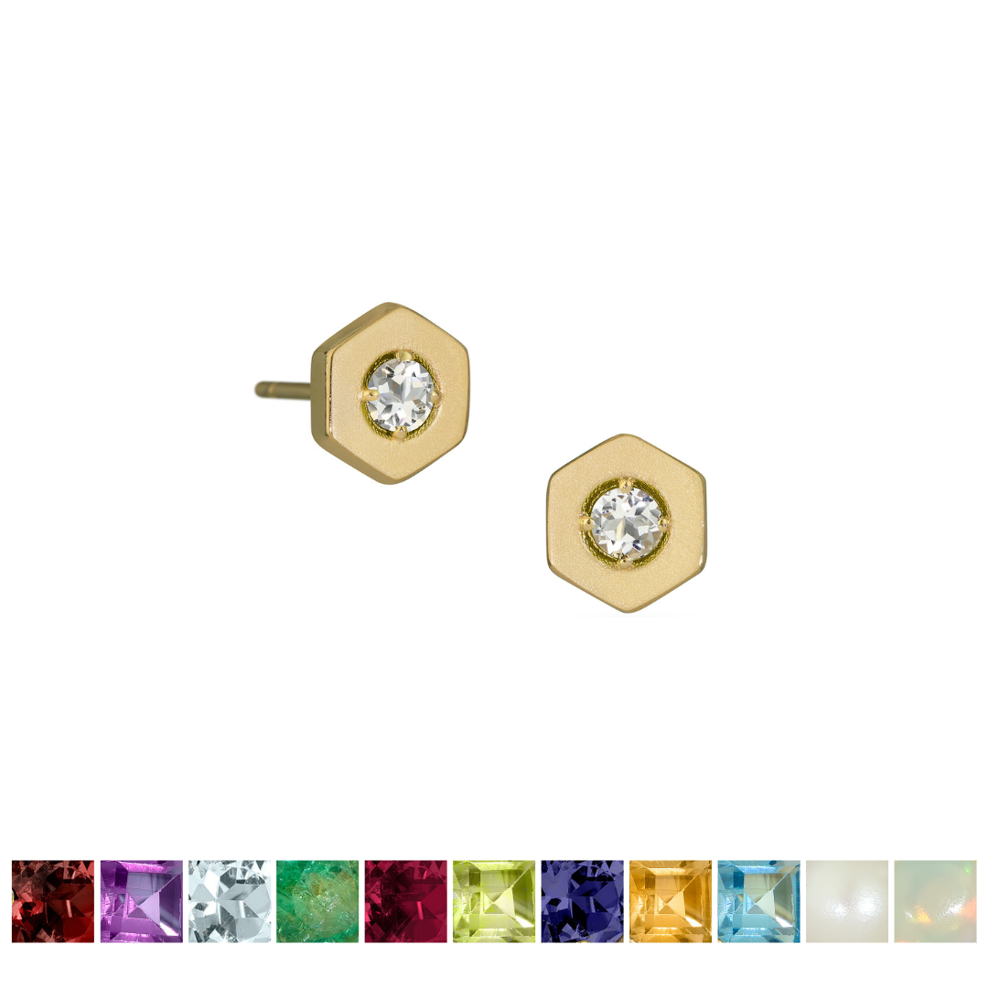 Origins Birthstone Post Earrings