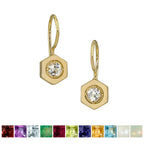 Origins Birthstone Wire Earrings - Q Evon Fine Jewelry