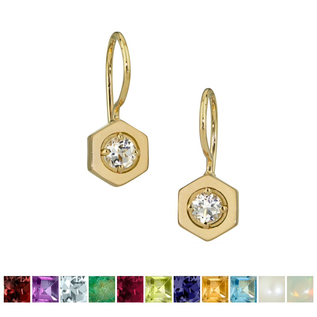 Origins Birthstone Wire Earrings