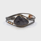 Gray Sapphire and Tourmaline Cuff