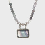 Pastel Spinel Necklace with Fluorite Pendant