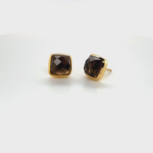 Square Studs - Gold