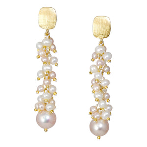 Pearl Drop Earrings - 18k Vermeil