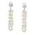 Pearl Drop Earrings - Sterling Silver, White Rhodium