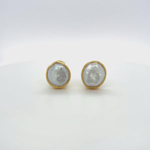 14k Baroque Pearl Post Earrings