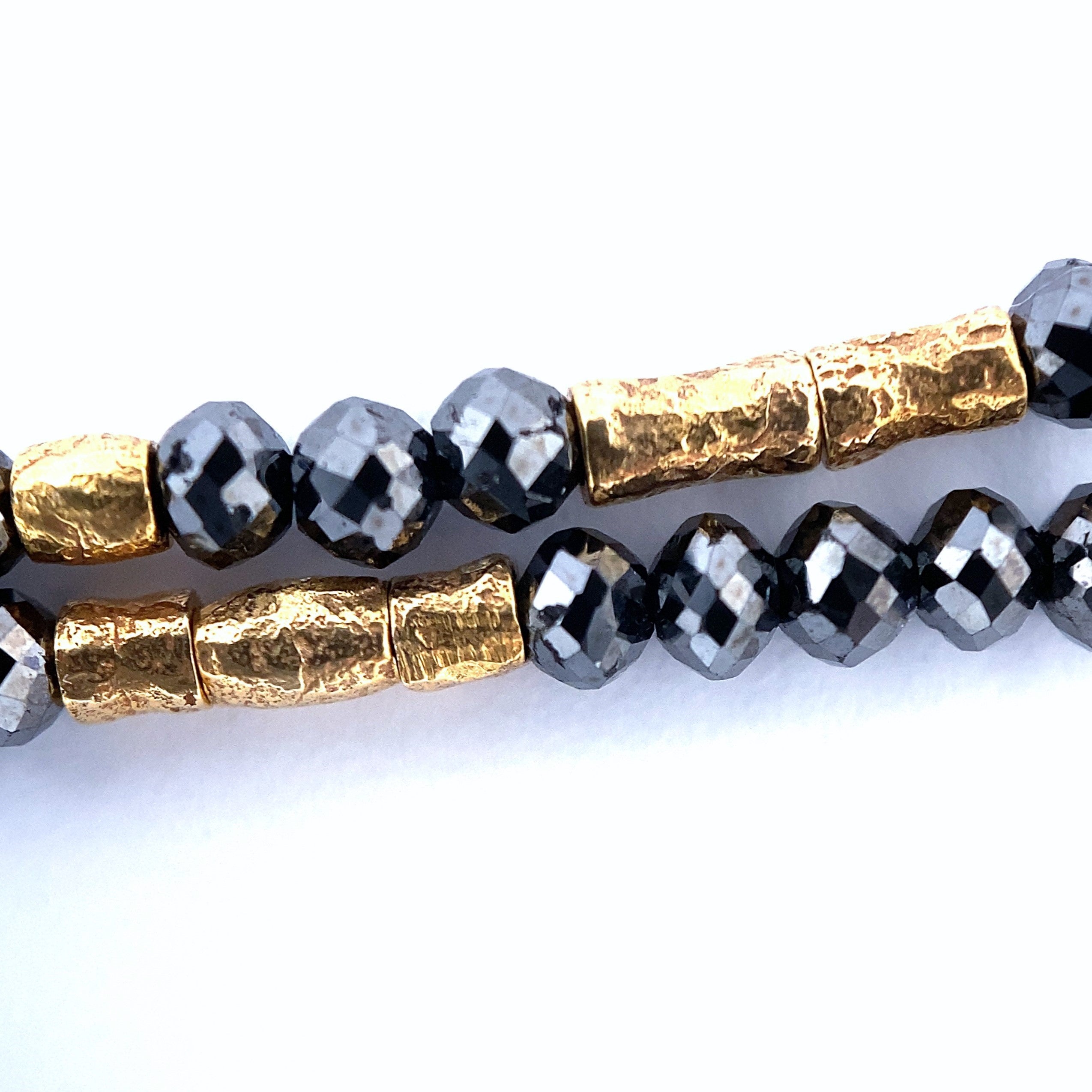 Emma Bicone Bracelets - Black Diamond