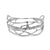 White Rhodium Edge Cuff