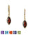 18k Vermeil Marquise Gemstone Earrings