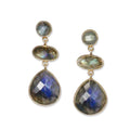 Checkerboard Labradorite Drop Earrings - Q Evon Fine Jewelry