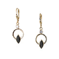 Q Earrings Spinel and White Topaz - Q Evon Fine Jewelry
