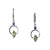 Q Earrings Silver, White Rhodium