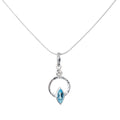Q Necklace Silver, White Rhodium - Q Evon Fine Jewelry