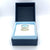East West Marquise Blue Topaz Ring - White Rhodium