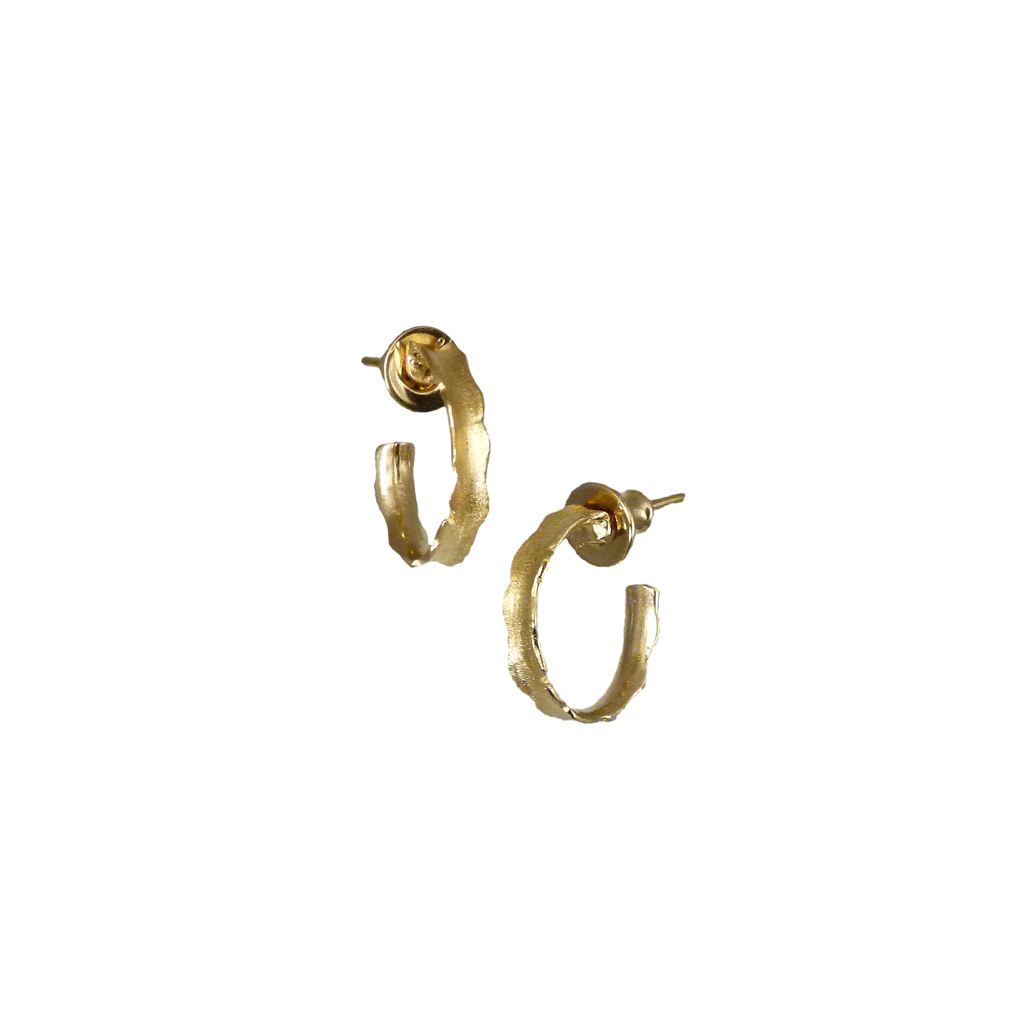 Unique Hoop Earrings, Gold - Multiple Sizes