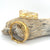 Gold Edge Post Hoops - Large Omega Clip Earrings