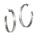 Unique Hoop Earrings, Silver - Multiple Sizes - Q Evon Fine Jewelry