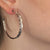 Unique Hoop Earrings, Silver - Multiple Sizes