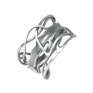 Edge Ring - Oxidized Sterling