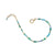 Gold Gemstone Bracelet with Emerald, Apatite, Tanzanite