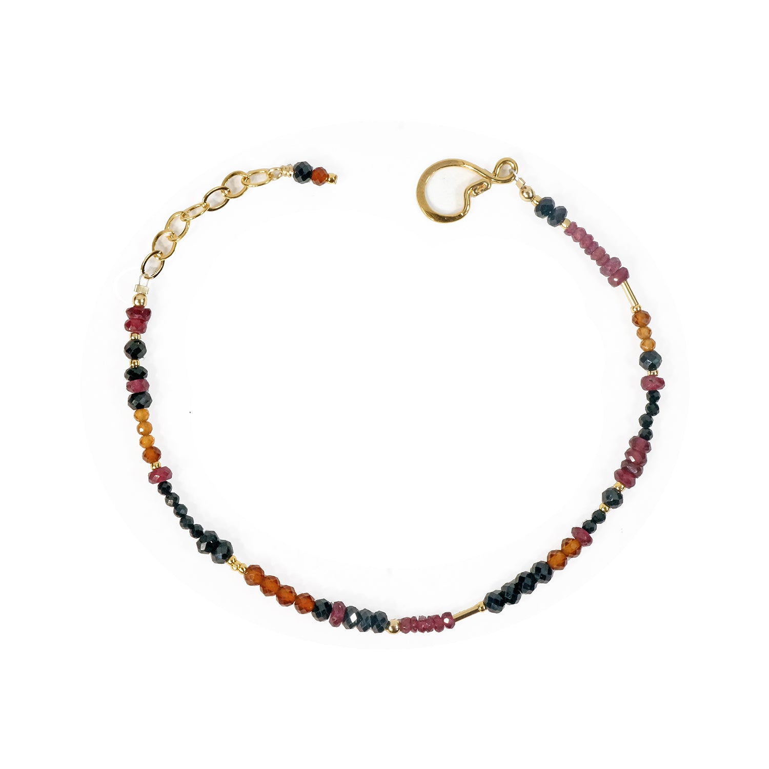 14k Hessonite Garnet Bracelet with Diamond Bar – Sheryl Lowe