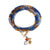 Multi Gemstone Necklace/Wrapped Bracelet with Sapphire, Hessonite, Tanzanite