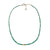 Gold Bead & Graduated Emerald Gemstone Necklace