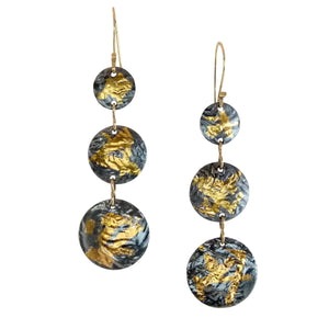 Keum-Boo Triple Disk Earrings - Large