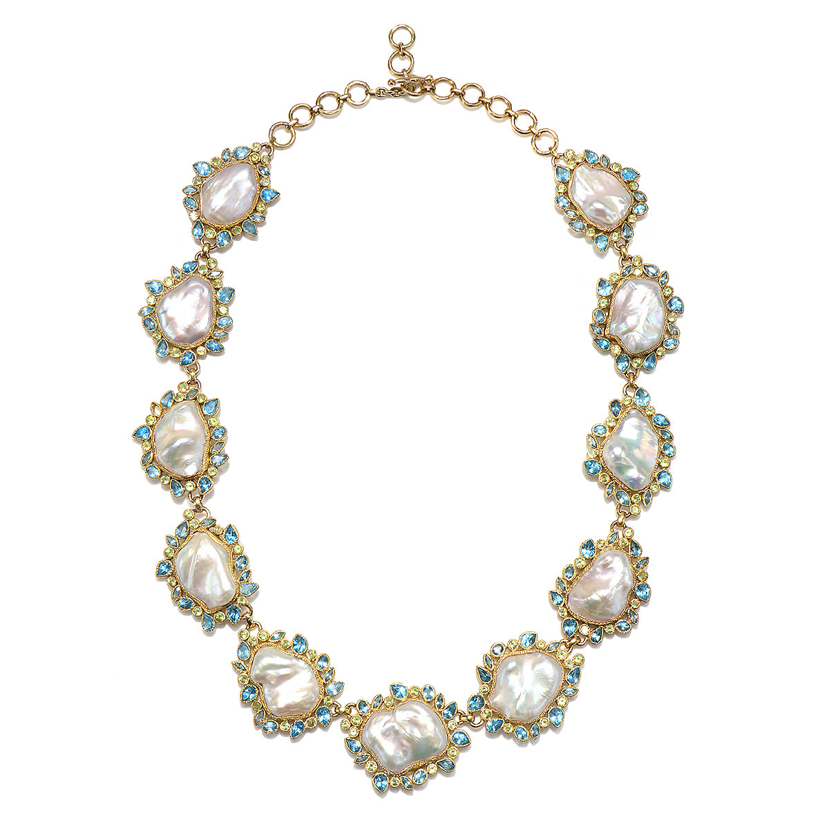 14K Gold Baroque Pearl Necklace