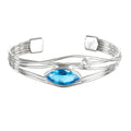 Blue Topaz Silver Bracelet - Q Evon Fine Jewelry