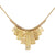 9 Tab Necklace with 14k Solid Gold Pendants & White Diamonds