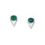 Cabochon Chrysocolla Earrings