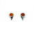 Cabochon Amber Earrings